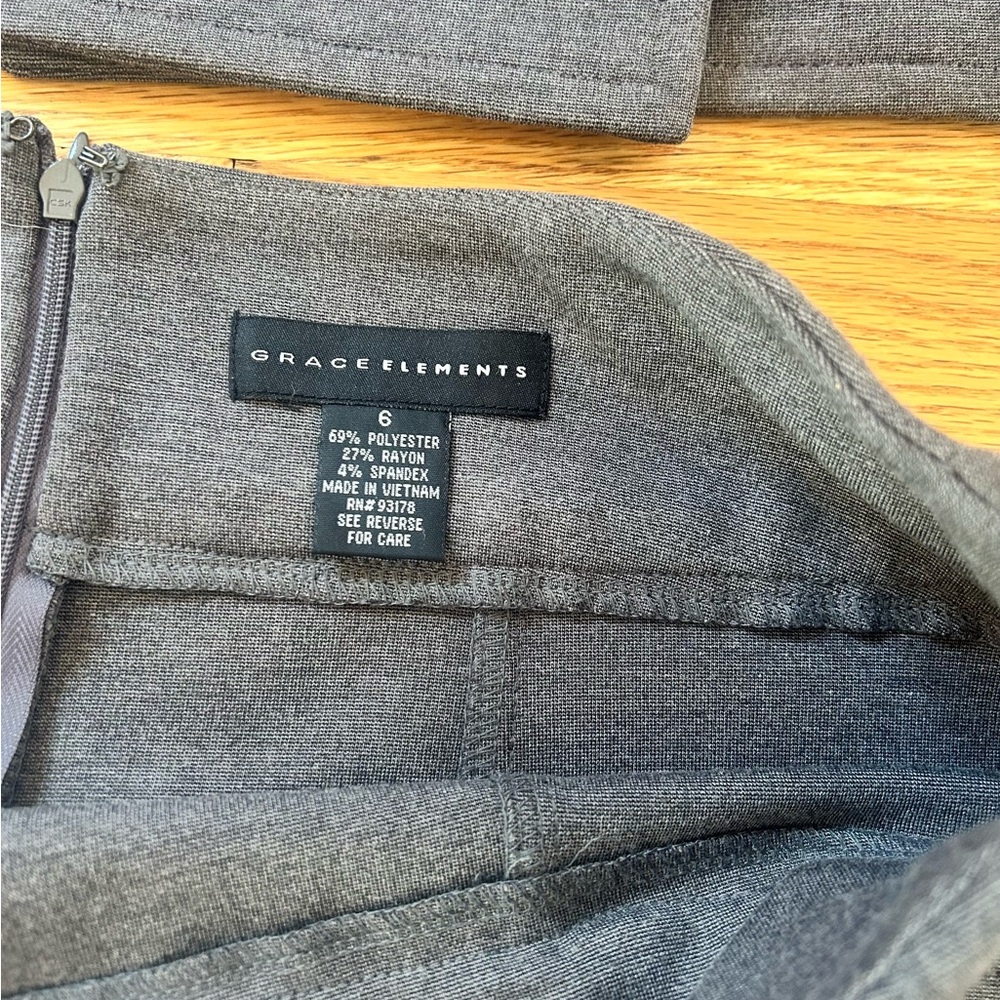 Grace Elements Gray Knit Two-Piece Set - image 5